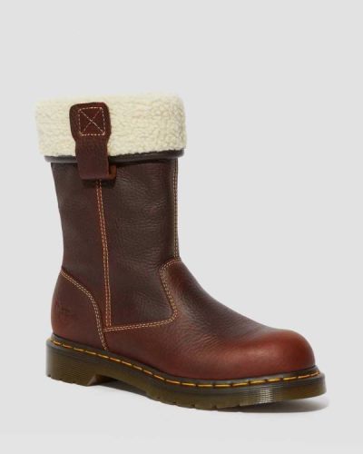 Botas De Seguridad Dr Martens Belsay Cuero Steel Toe Para Mujer DR2525O